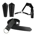 thumbnail image 4 of Accesorios de disfraz de caballero Medieval para hombre, conjunto clásico de cinturón de cuero PU, Cosplay de Anime, estilo Vintage, Retro, caballero, Solo Hombro Sunnimix Traje medieval, 4 of 8