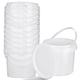 thumbnail image 1 of Cubo de almacenamiento de alimentos Gerrii, 1,4 L, plástico blanco con asa, paquete de 10, 1 of 7