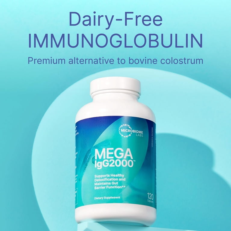 Microbiome Labs Mega IgG2000 Capsules, Dairy-Free Bovine Serum