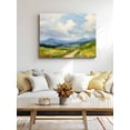 thumbnail image 5 of Scenery Cloud Flower Canvas Print Wall Art Landscape Grass Framed Canvas Art Wall Decor Minimalist Style Pictures Painting Morden Artwork for Living Room Bedroom, Ready to Hang - 16"x20", 5 of 6