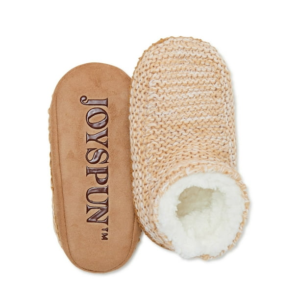 Joyspun Women's Marled Bootie Slipper Socks, 1Pack, Sizes S/M & M/L