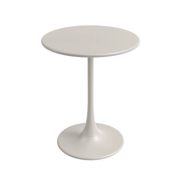 Jamesdar, Kurv Bistro Table 24", Indoor/Outdoor, 150Lbs Capacity, Steel/Plastic Base Ring, Cement Gray