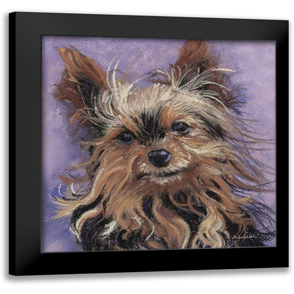 Golubski, Becky 12x12 Black Modern Framed Museum Art Print Titled - Teacup Yorkie
