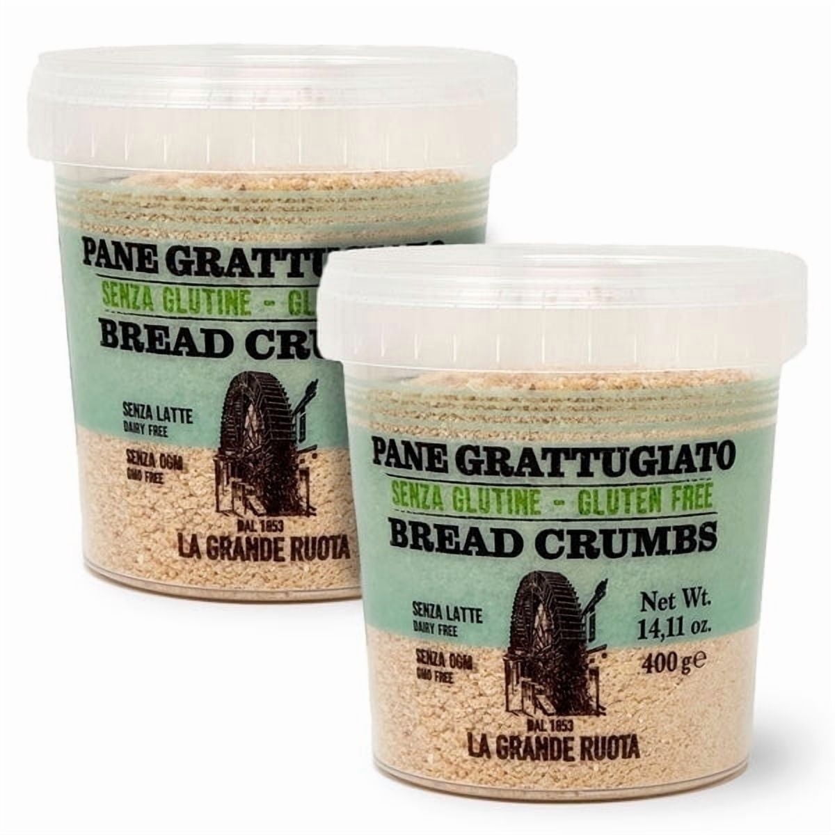 La Grande Ruota Gluten Free Breadcrumbs 14.1 oz (400g) (2 Pack) – Low Carb Dairy Free. Vegan Wholesale – by Food to Live