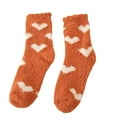 thumbnail image 2 of Rciityk Womens Winter Fuzzy Socks Cute Love Print Thick Fleece Warm Mid Length Socks Daily Cozy Sleeping Slipper Floor Socks, 2 of 3