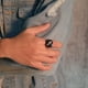 thumbnail image 5 of Anillos de sello personalizados para hombre de Vnox, banda de sello de acero inoxidable gruesa para niño, joyería personalizada grabada para hombre, anillos fraternales, regalo para novio, 5 of 5