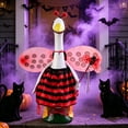 thumbnail image 5 of Nkmbld Halloween Porch Goose Decor for 23" Lawn Cement Goose Porch Geese Clothes Costume for Halloween Garden Patio Yard Outdoor Decorations, 5 of 8