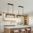 thumbnail image 4 of 5 Head ash Wood Grain Farmhouse Kitchen Island Lighting, 4 of 10