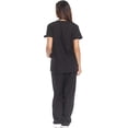 thumbnail image 3 of Ensemble de Blouses Médicales pour Femmes à Six Poches (Col en V avec Pantalon Cargo), 3 of 3