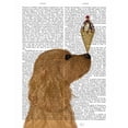 thumbnail image 3 of Fab Funky 15x18 Black Modern Framed Museum Art Print Titled - Cocker Spaniel, Golden, Ice Cream, 3 of 5