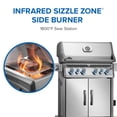 thumbnail image 5 of Napoleon Rogue PRO-S 525 4-Burner Stainless Steel Natural Gas Grill with Infrared Side and Rear Burners, 5 of 14