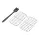 thumbnail image 4 of Rejilla de cocina de acero inoxidable, 2 piezas, parrilla de malla de alambre para barbacoa, accesorios para barbacoa, parrilla con cepillo para rociar, materiales ecológicos, 4 of 8