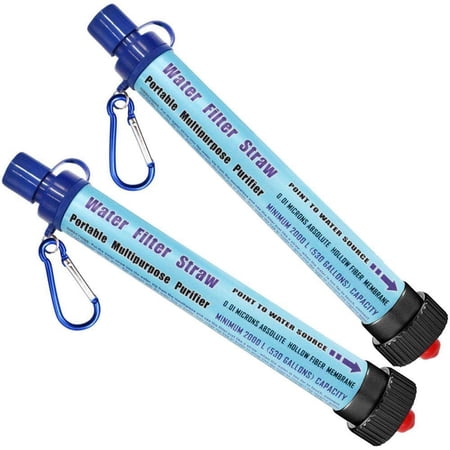 Paille Filtre à Eau Portable 0,01 Micron – Survie Camping Randonnée – NEUVE