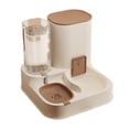 thumbnail image 1 of Pet Autoalimentador Tazón de comida seca y suministros de riego, alimentador de suministros de viaje y dispensador de agua para gatos y perros rosa, 1 of 8