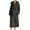 Dark Gray Sleepwear for women and men _P, variant on Long Hooded Bathrobe Soft Flannel Pocket Robe with Belt for Women and Men, Warm Casual Loungewear for Home Use in Fall Winter Beige XXL