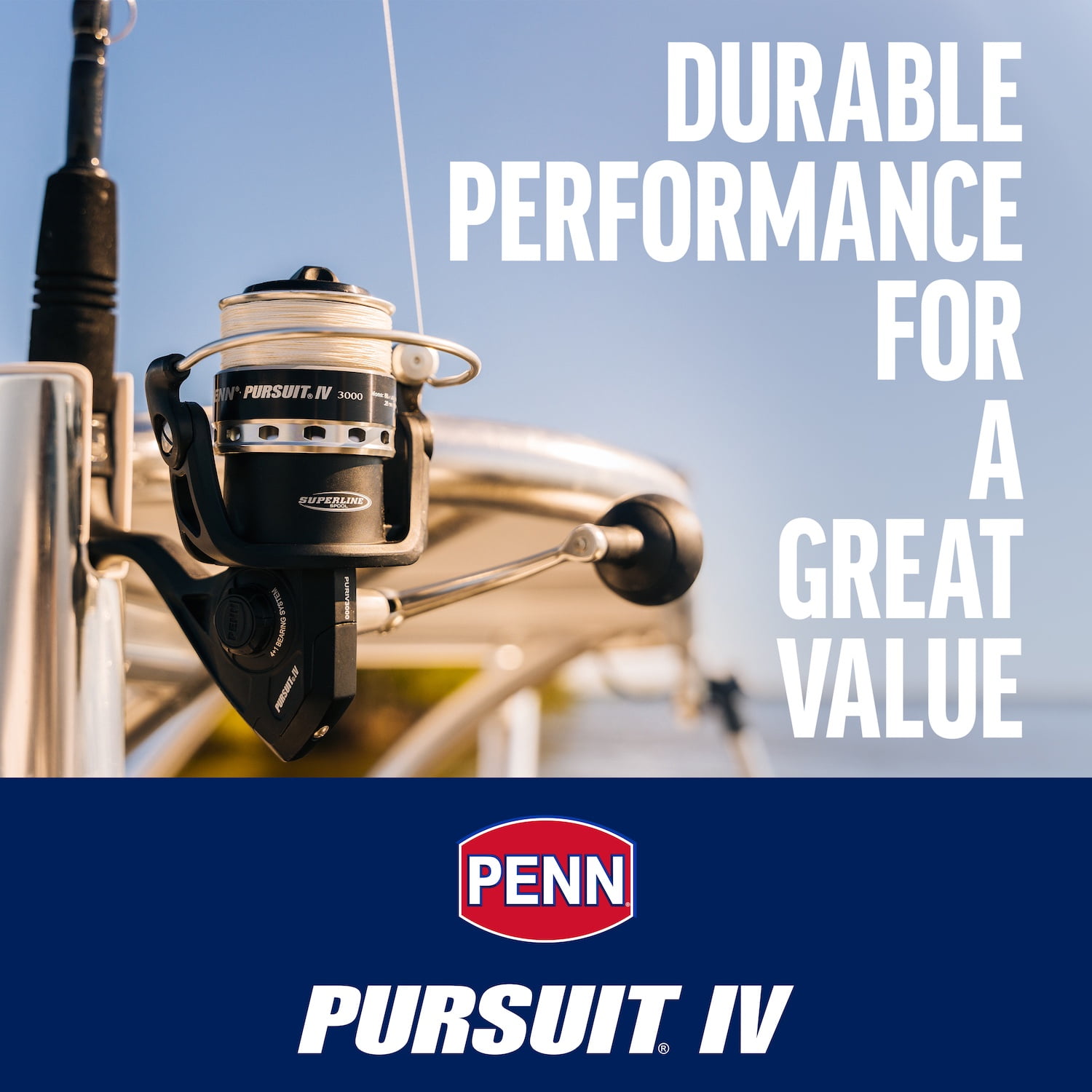 (2 pack) PENN Pursuit® IV Combo, 7' Medium Light Fishing Rod, 2500 Size Reel