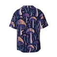 thumbnail image 2 of Sigee Floral Hippie Mushrooms Print Men's Shirts Casual Button Down Short Sleeve Summer Beach Shirt Hawaiian Vacation Shirts Tee Shirt-4X-Large, 2 of 7