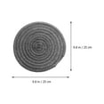 thumbnail image 5 of TEHAUX 5-Pack Dark Gray Cotton Trivet Mats for Kitchen Table and Home Use, 5 of 8