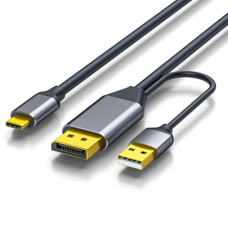 USB C to DisplayPort Cable 4K@60Hz 2K@144Hz Aluminum USB Type C For Laptop