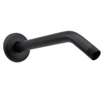 Westbrass D302-1-62 1/2" IPS x 10" Wall Mount Shower Arm with Sure Grip Flange, Matte Black
