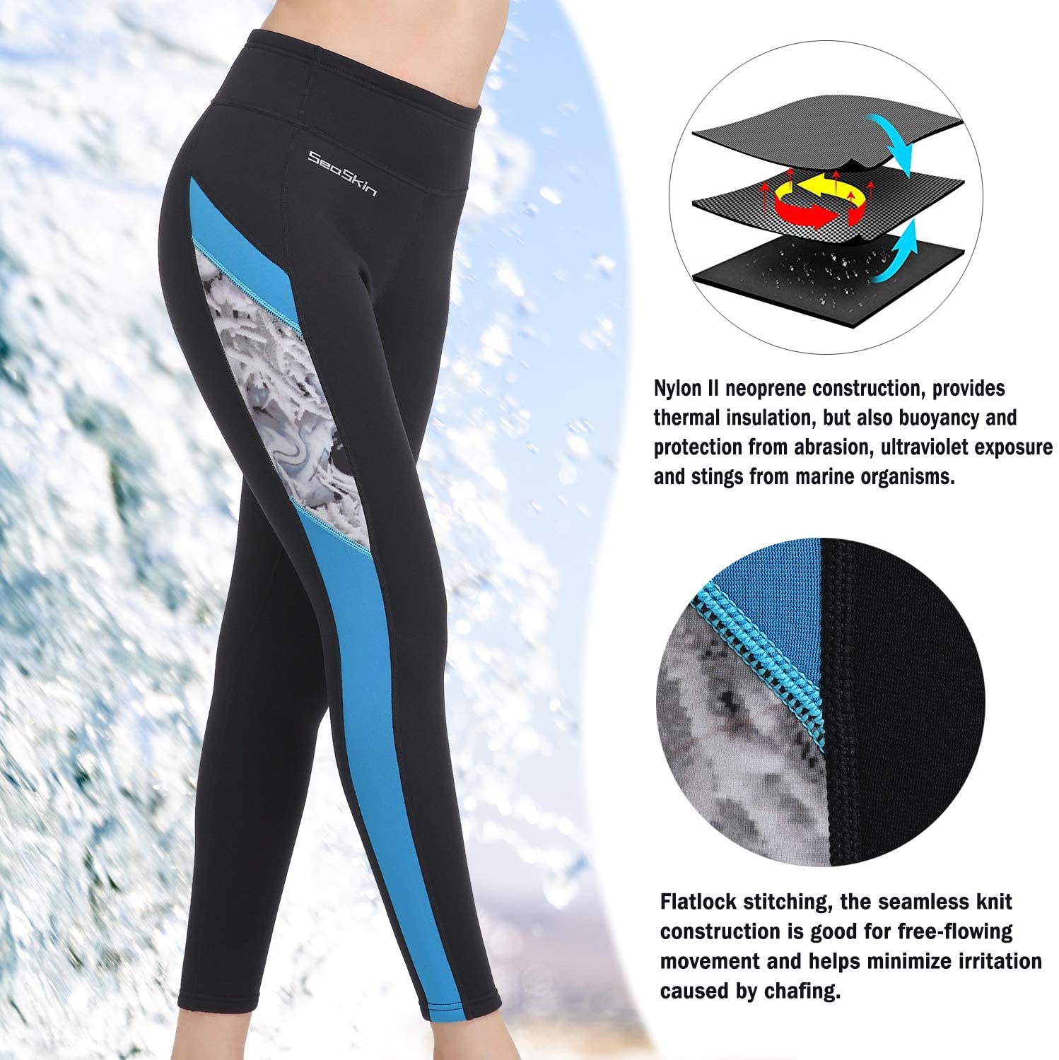 Wetsuit Pants Women Swim Tights 2mm 