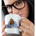 thumbnail image 2 of 3dRose, A Cute Pomeranian Pup Under A Bue Blanket, 11oz Magic Transforming Mug, 2 of 8