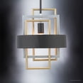 thumbnail image 3 of Luxury Modern Indoor Pendant, 14.625''H x 12''W, with Industrial Style Elements, Art Deco Design, Midnight Black Finish, UHP2781, 3 of 7