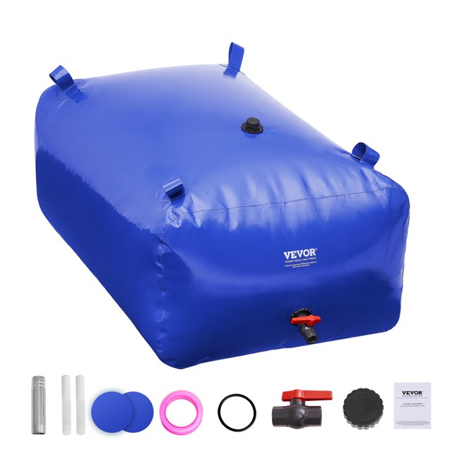 VEVOR Réservoir d'Eau Portable 105,7 Gal 1000D PVC Pliable