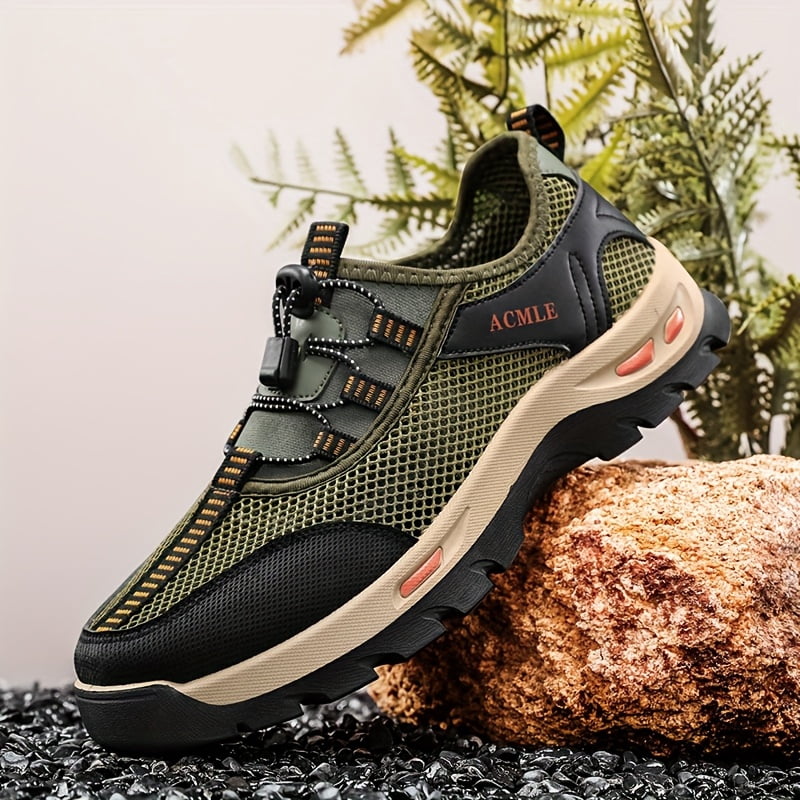 Men'S Summer Low-Top Sneakers - with Branding, Casual Slip-On Style, Comfortable Walking Shoes Breathable Mesh Hiking & Outdoor Shoes |Breathable Footwear|Slipon Sneakers