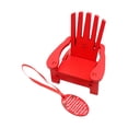 thumbnail image 2 of Milaget Miniature Rocking Chair Festive Scenes Hanging Ornament Photo Props Ornament Red, 2 of 9