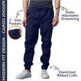 thumbnail image 2 of 2-Pack Men's Cotton Flex Stretch Cargo Jogger Pants (Sizes, S-2XL), 2 of 5