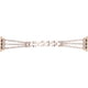 thumbnail image 4 of Correa de reloj de pulsera Vevor de metal de latón con diamantes de imitación para reloj IOS oro rosa 38/40 mm, 4 of 5