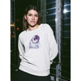 thumbnail image 2 of Watercolor Penguin Design Sweatshirt Women -Image by Shutterstock, Female XX-Large, 2 of 4