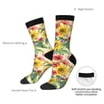 thumbnail image 6 of Honeii Sunflower Cornflower Poppy Print Adult Socks,Crew Socks,Casual Calf Socks,Daily Wear Socks for Men & Women, Perfect for Sports, Casual and Everyday Use, 6 of 6