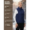 thumbnail image 6 of TRYSIL Women's Puffer Vest Warm Down Sleeveless Zip Up Lightweight Packable Quilted Jacket Winter Outerwear Coat,Size(S-2XL), 6 of 9