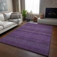 thumbnail image 6 of Addison Rugs Mayfield Washable Transitional Stripes Eggplant Rectangle Rug, 10' x 14', 6 of 6