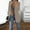 Khaki, variant on Jacenvly 2024 Blazers for Women Turndown Collar Long Sleeve Short Business Attire Pocket Solid Cardigan Coat Soft Skin-Friendly Casual Fashion Slimming Top