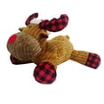 thumbnail image 3 of Vibrant Life Holiday Plush Dog Toy, Moose with Santa Hat, Brown & Red, 11", 3 of 6