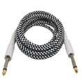 thumbnail image 4 of Cable de conexión de guitarras,Cable de guitarra de 6,35 mm Conexión de piano Bajos profundos,Cable de instrumento Línea Reducción de ruido Blindaje,Altavoz de batería acústica para bajo, 4 of 7