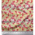 thumbnail image 1 of Soimoi Pink polyester Crepe Fabric Floral Printed Fabric 1 Yard 42 Inch Wide, 1 of 3