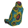 thumbnail image 2 of Balery Sunflowers Pattern Car Seat Cover - Soft & Breathable Front Premium Covers with Non-Slip Protector Fits Most Automotive, Vans, SUVs, Trucks - 1 Unit, 2 of 5