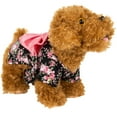 thumbnail image 2 of CUECUEPET Kimono Style Indoor / Outdoor Button Up Dress for Female / Girl Dogs (Black with Pink Floral Patterns) [Multiple Sizes Available], 2 of 7