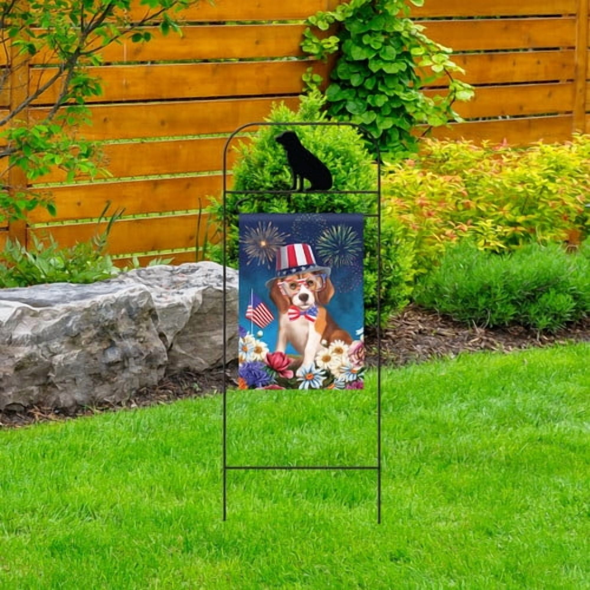 Briarwood Lane Wrought Iron Dog Garden Flag Arbor