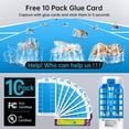 thumbnail image 5 of Flying Insect Trap Plug in Mosquito Bug Zapper Indoor Gnat Moth Catcher with 9W Night UV Light, 10 Sticky Glue Board Refills for Home Office White, 5 of 8
