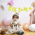 thumbnail image 2 of Guirnalda Oh Baby con purpurina dorada para baby shower, pancarta de papel para baby shower, decoración colgante para baby shower de niño y niña, decoración para cumpleaños y bautizo, 2 of 5