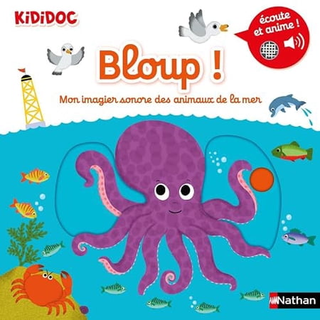 Bloup! Mon imagier sonore des animaux de la mer (09) 9782092588895 2092588893 Paperback