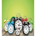 thumbnail image 3 of Ambesonne Nostalgic Duvet Cover Sets, Wooden Digital Clock, 2-King, Lime Green, 3 of 7