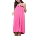 thumbnail image 2 of 145x75cm Women's Bow-knot Bath Towel Microfiber Spa Beach Bathroom Towels Sheets,Rose Red, 2 of 2