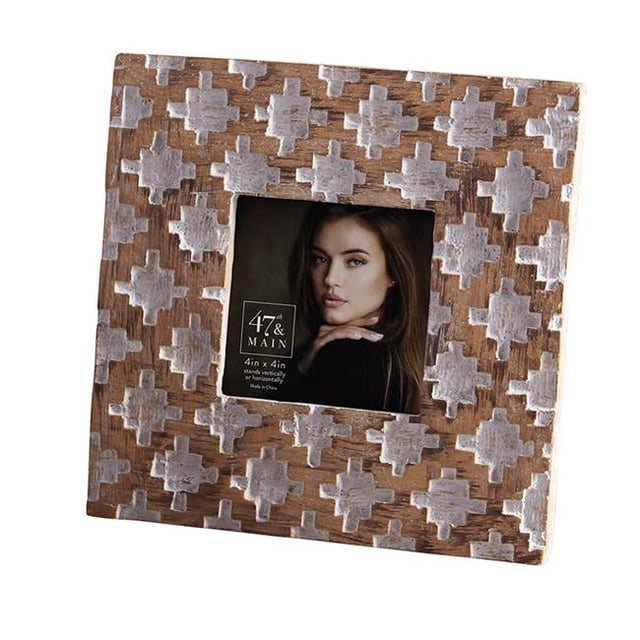 Creative Brands BMR159 Cadre Photo Carré en Diamant 7.5 Po.