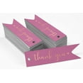 thumbnail image 2 of Inkdotpot Pack Of 50 Thank You Bridal Shower Favor Paper Tags Craft Real Rose Gold Foil Hang Tags, 2 of 6